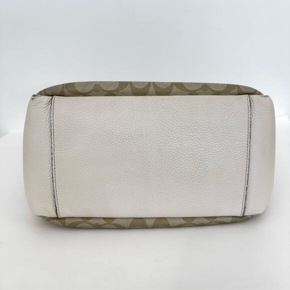 Coach Pennie Shoulder Bag Signature Coated Canvas Refined Pebbled Leather C1523 - Picture 9 of 14